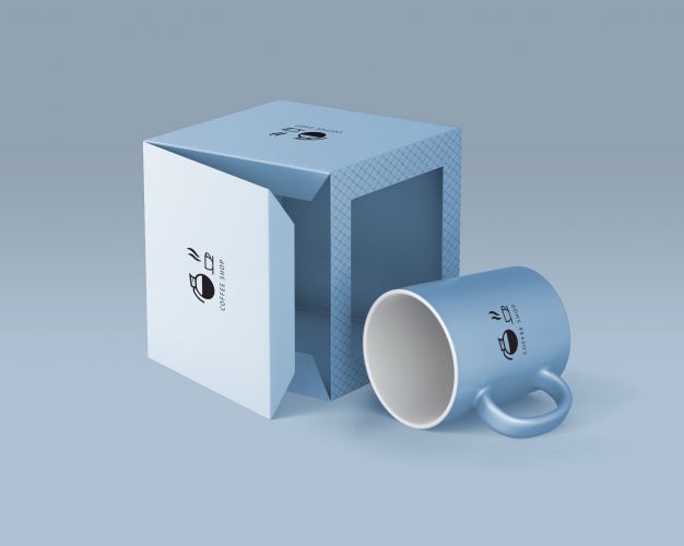 mockup cup package design