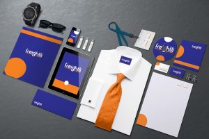 freightli brand stationery design