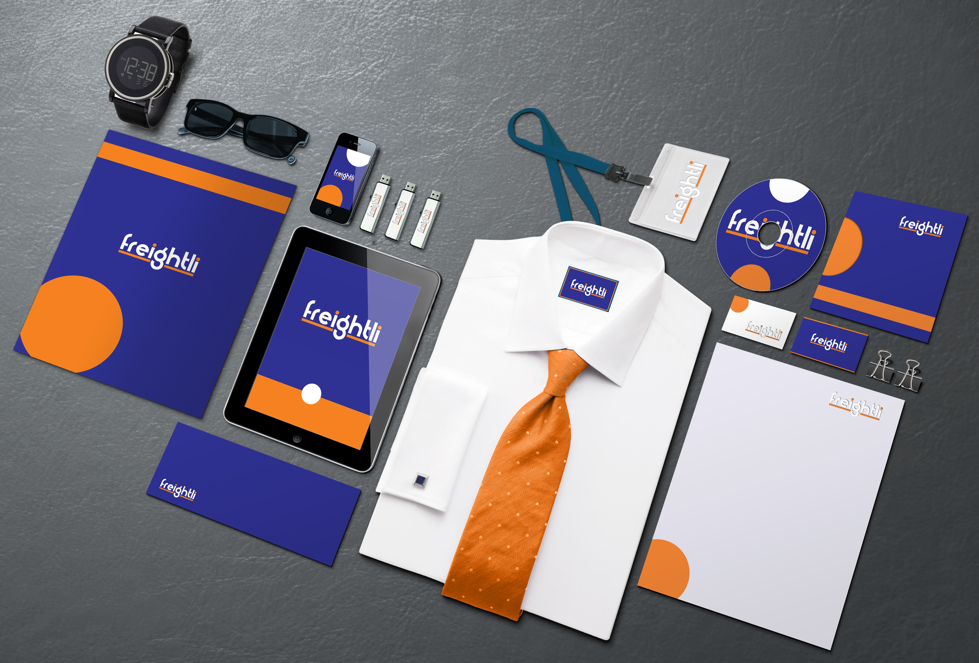 freightli brand stationery design