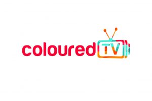 coloured tv logo design