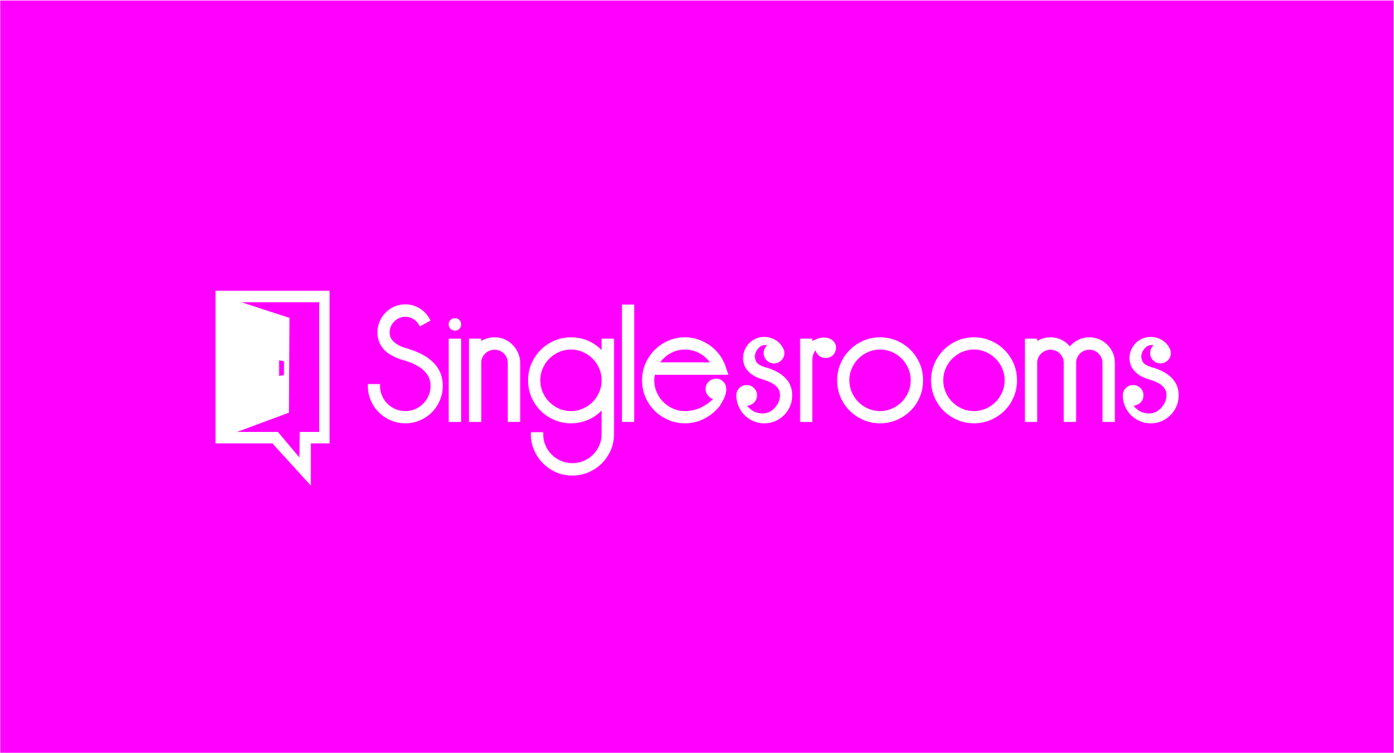 singlesrooms logo design